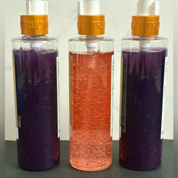 Set of 3 TRULY Beauty Body Cleansers Vegan Glazed Donut + Unicorn Fruit 8oz EACH